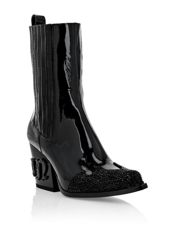 PHILIPP PLEIN PHILIPP PLEIN Kozačky 3205 Černá