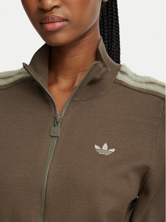 adidas adidas Strickjacke Firebird KS7365 Dunkelbeige Slim Fit