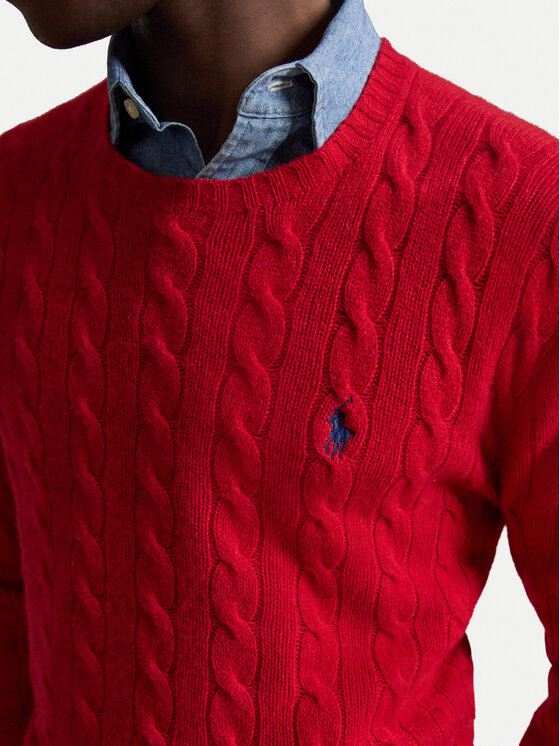 Polo Ralph Lauren Polo Ralph Lauren Sveter 710876762006 Červená Regular Fit