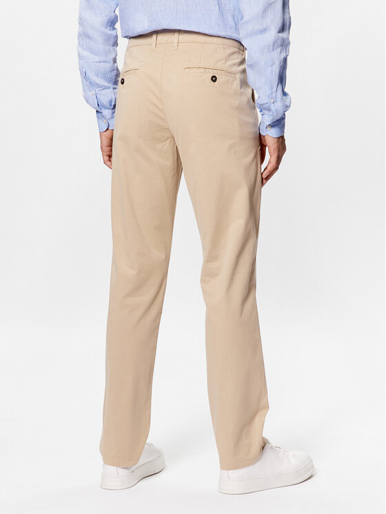 United Colors Of Benetton United Colors Of Benetton Kalhoty z materiálu 4DKH55I18 Béžová Slim Fit