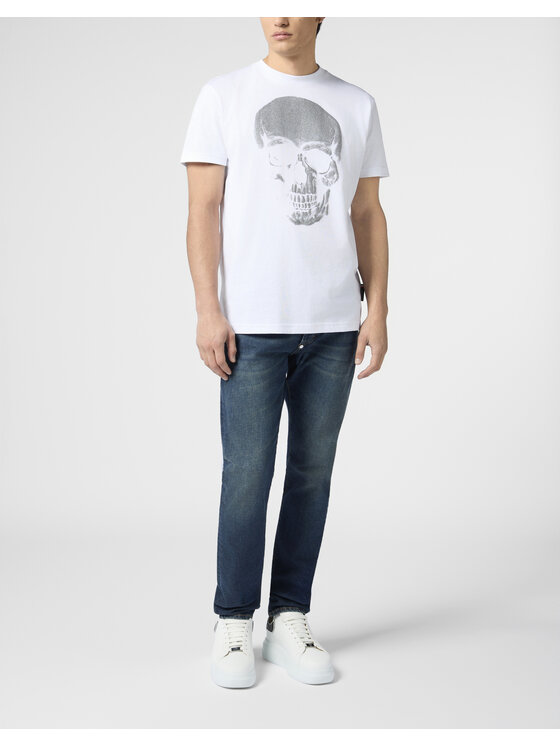 PHILIPP PLEIN PHILIPP PLEIN T-Shirt 30541 Biały Regular Fit