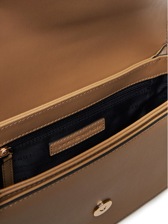 Tommy Hilfiger Tommy Hilfiger Ročna torba Th Libre Flap Crossover AW0AW17723 Rjava