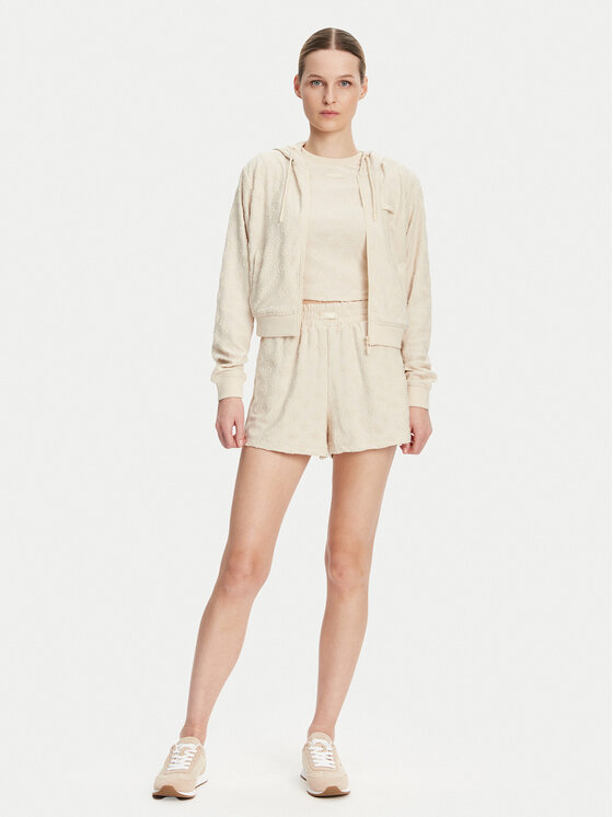 Guess Guess Mikina V5GQ00 KCT02 Béžová Regular Fit