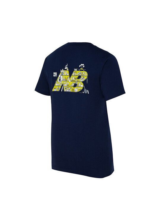 New Balance New Balance T-Shirt Logo Graphics MT41586NNY Granatowy Regular Fit