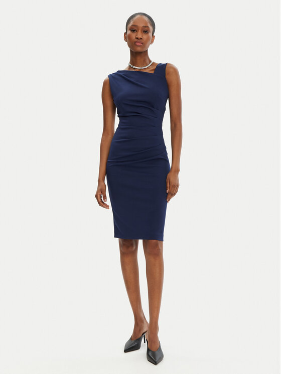 Rinascimento Rinascimento Abito da cocktail CFC0122564003 Blu scuro Regular Fit