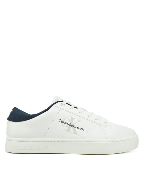 Calvin Klein Jeans Snīkeri Classic Cupsole Low Ml Lth YM0YM00864 Balts