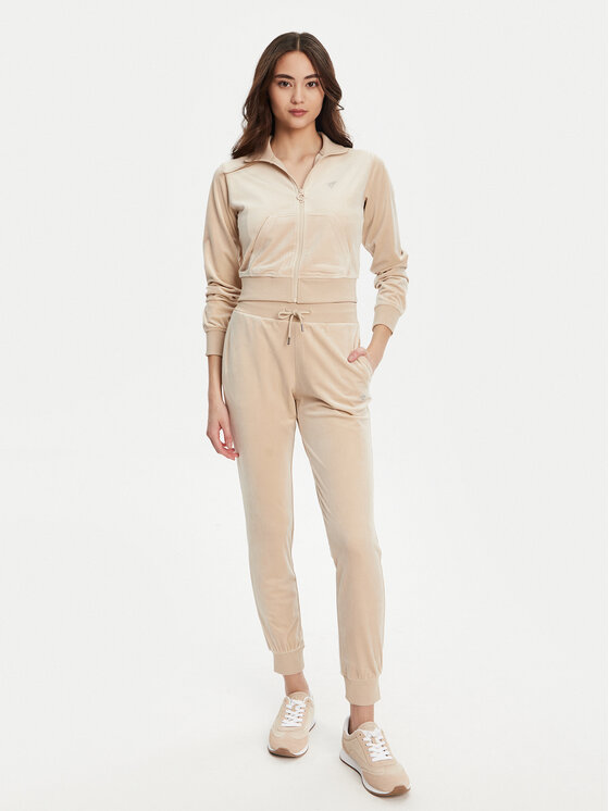 Guess Guess Mikina V3BQ22 K0232 Béžová Regular Fit