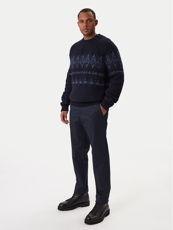BOSS BOSS Sweater Karombo 50548686 Sötétkék Regular Fit