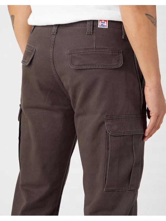 Wrangler Wrangler Spodnie materiałowe Casey Jones Cargo Czarny Cargo Fit