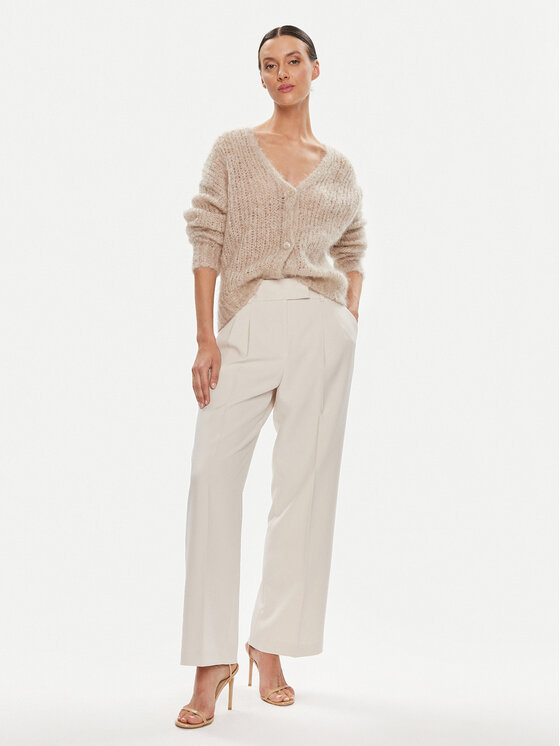 Marc Aurel Marc Aurel Штани з тканини 1740 2001 93262 Écru Regular Fit