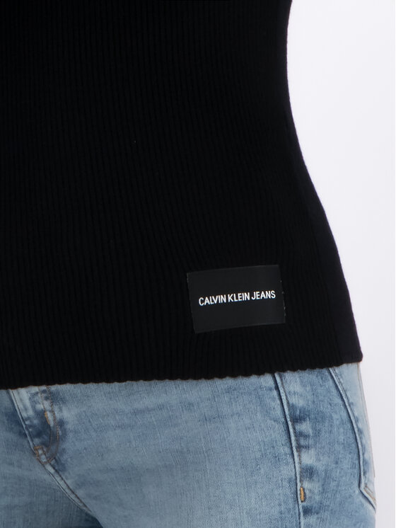 Calvin Klein Jeans Calvin Klein Jeans Пуловер J20J211522 Черен Slim Fit