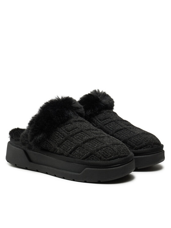 Guess Guess Kapcie Unika FLFUKA FAL06 Czarny