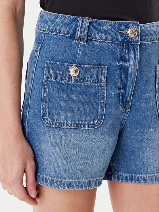 Morgan Morgan Szorty jeansowe 251-SHAMIZ Niebieski Slim Fit
