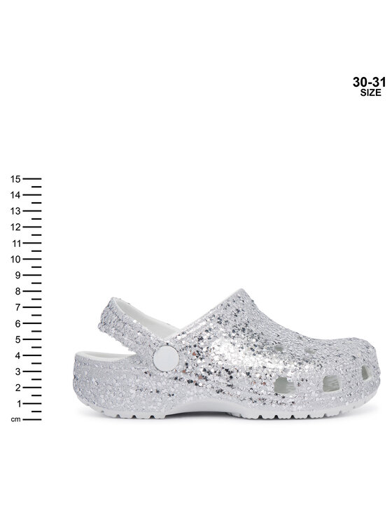 Crocs Crocs Ciabatte Classic Dazzle Glitter Clog K 213915 Argento
