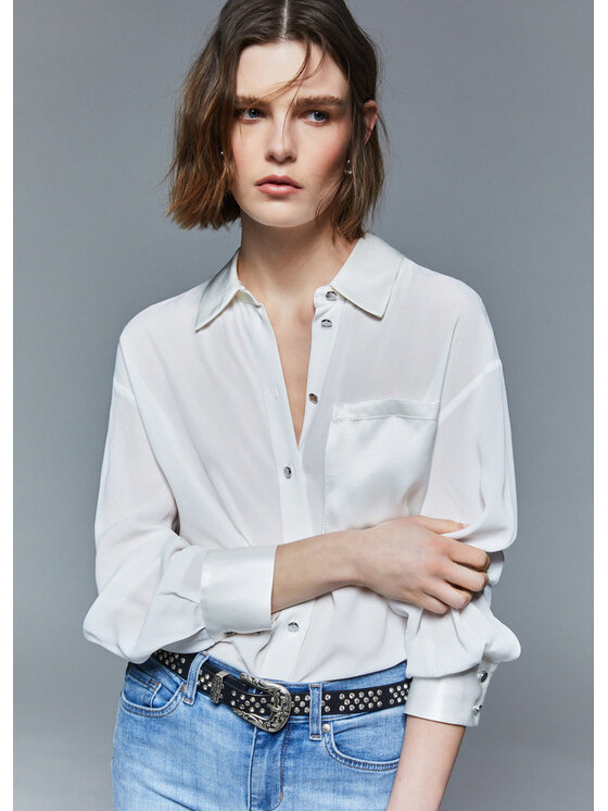 Liu Jo Liu Jo Camicia WA6354T2578X0727 Bianco Regular Fit