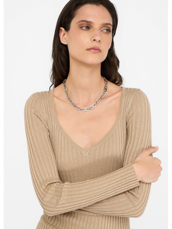 Liu Jo Liu Jo Maglione MF5388MS46J04869 Oro Slim Fit