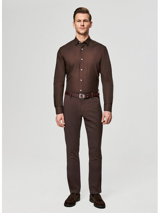 Pako Lorente Pako Lorente Koszula P26SF-1X-003 Brązowy Slim Fit