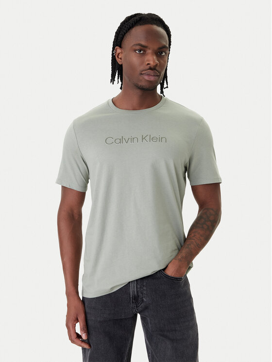 Calvin Klein T-Shirt LV04LF809G Szary Regular Fit