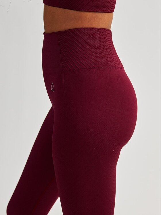 BeShaped BeShaped Legginsy Bezszwowe Femme Force Bordowy Active Fit