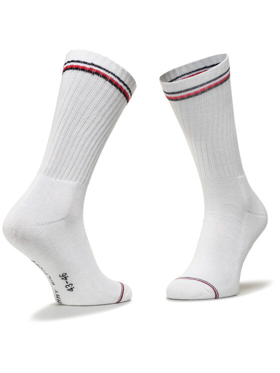 Tommy Hilfiger Lot de 2 paires de chaussettes hautes unisexe