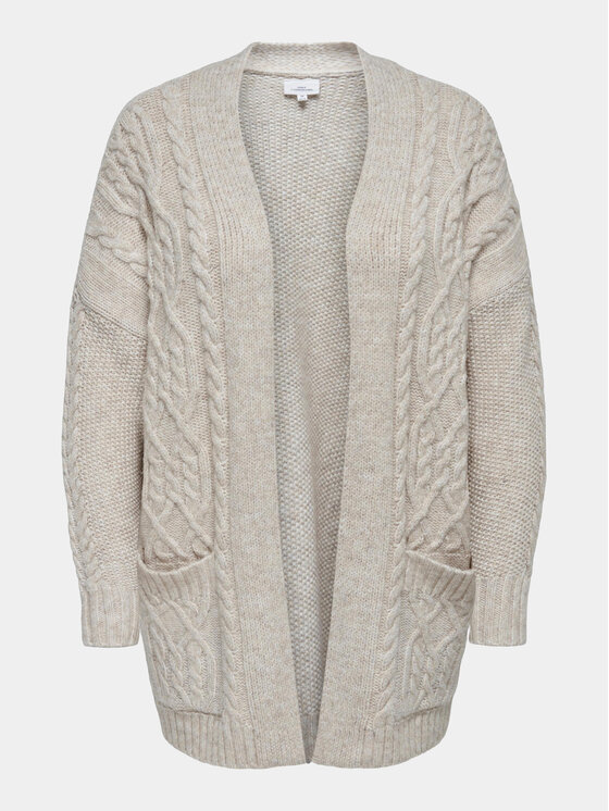 ONLY Carmakoma ONLY Carmakoma Kardigán Cozy 15307263 Szürke Regular Fit