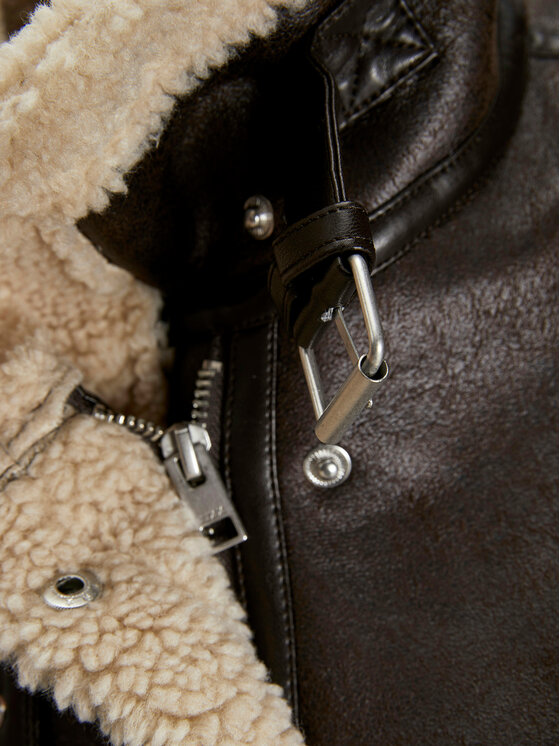 JJXX JJXX Яке от имитация на кожа Yolanda 12259326 Кафяв Regular Fit