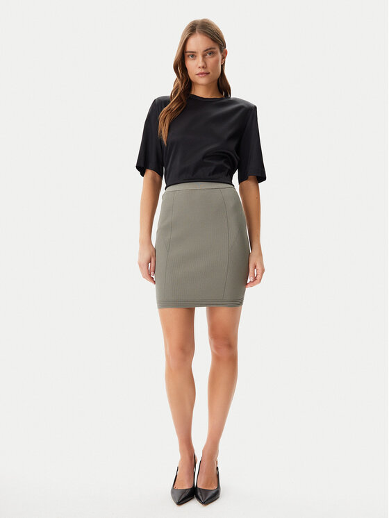 Guess Guess Sukňa 172211 Zelená Classic Fit
