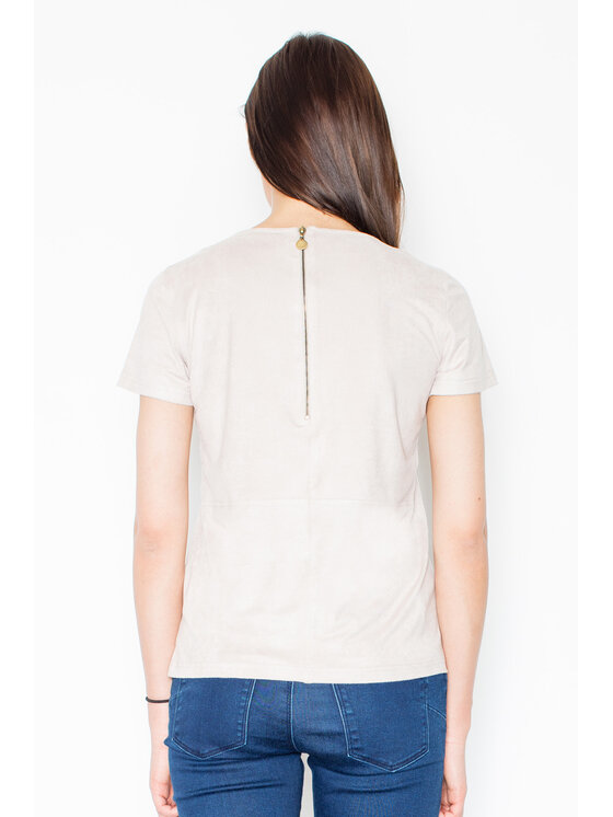FIGL FIGLFIGL Blusa M458 Beige Regular Fit