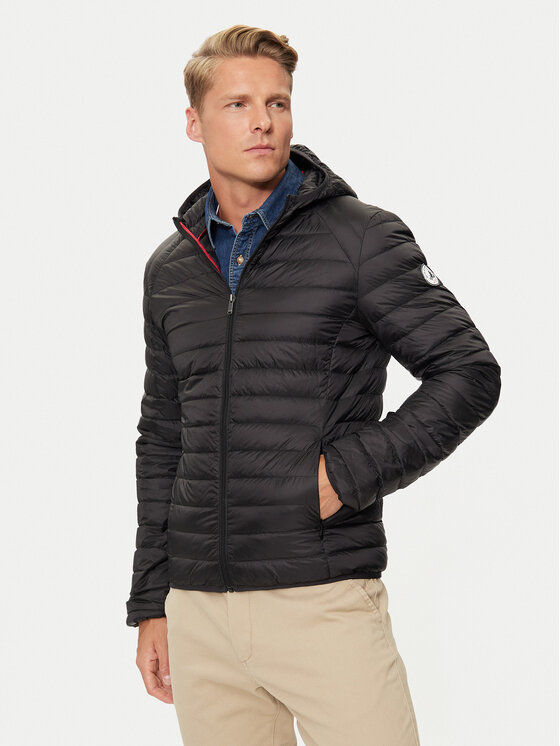Jott Jott Pehelykabát Nico P000MDOW01 Fekete Slim Fit