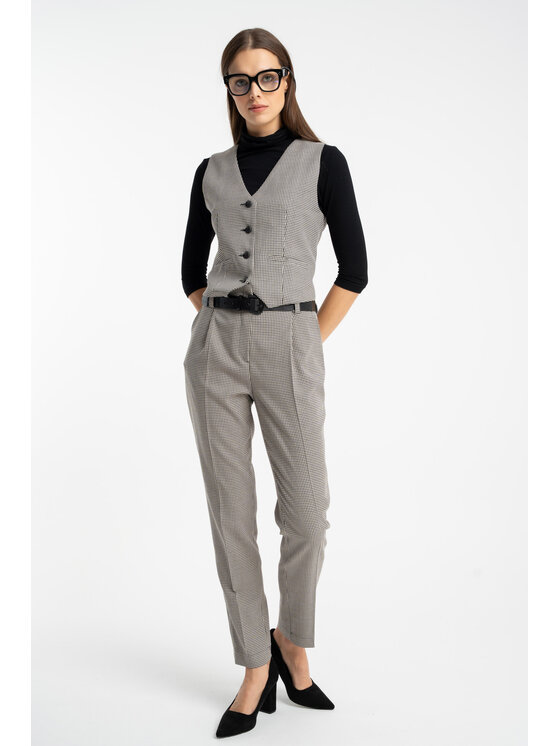 CLICK CLICK Dámské kalhoty 30-440 Černá Comfortable Fit