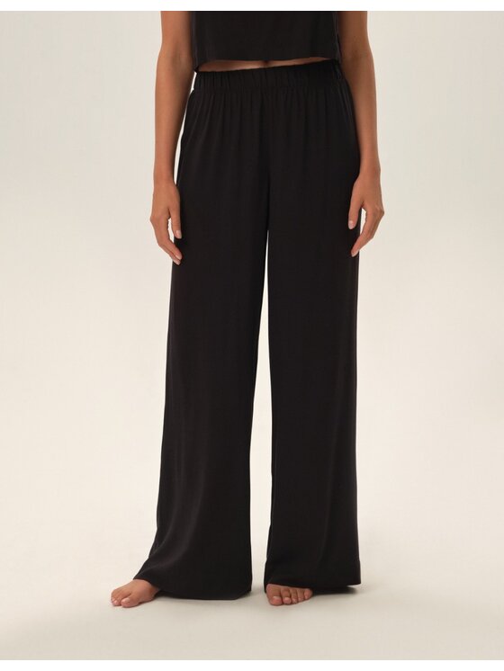 Esotiq Esotiq Piżama 42048 Czarny Loose Fit