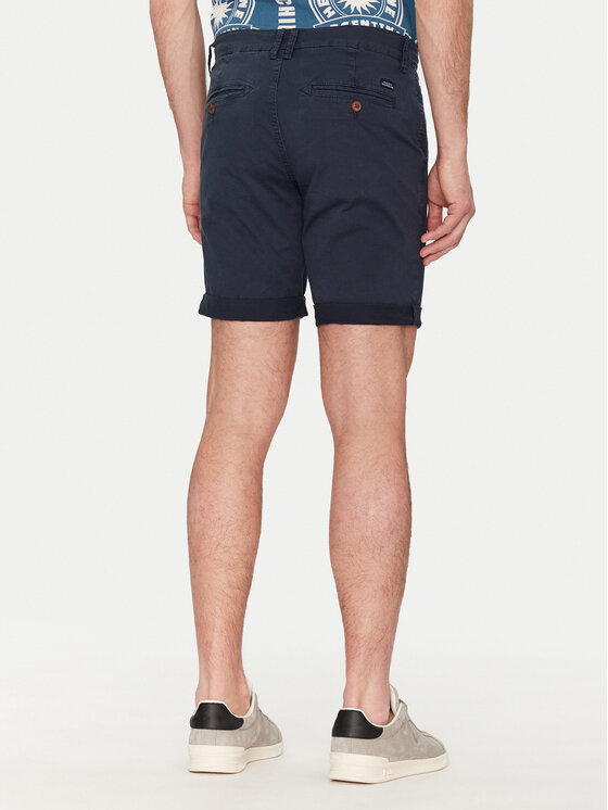 Blend Blend Šortky z materiálu 20717939 Tmavomodrá Regular Fit