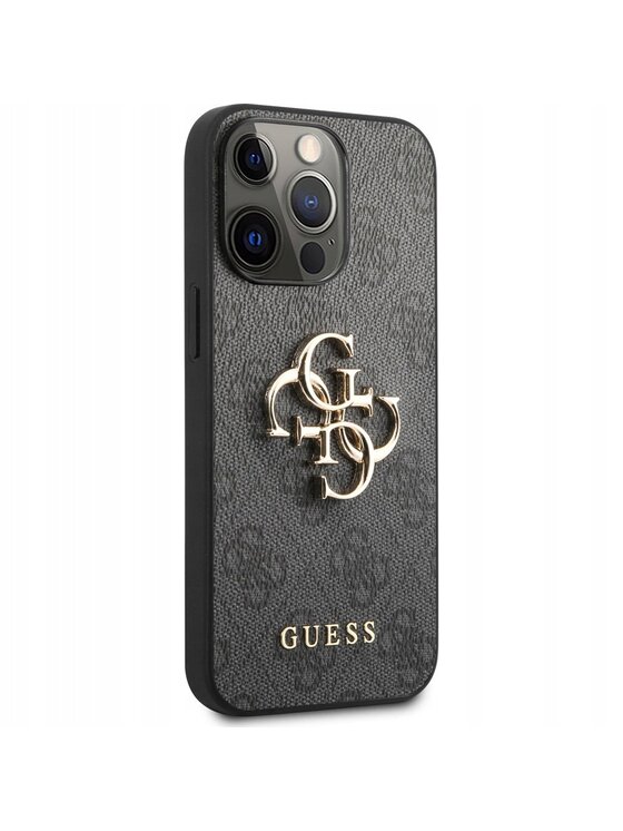 Guess Guess Etui na telefon 4G Big Metal Logo Szary