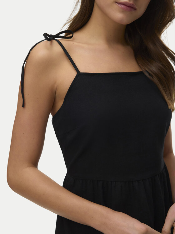 Vero Moda Vero Moda Sukienka letnia Mymilo 10340527 Czarny Regular Fit