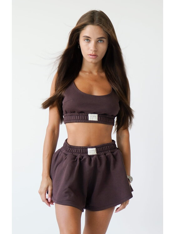 MissDenim MissDenim Top Flippy Top Brązowy Basic Fit