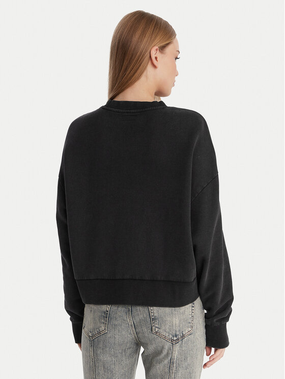 Guess Jeans Guess Jeans Sweatshirt W6RQ04 KCPR1 Schwarz Regular Fit