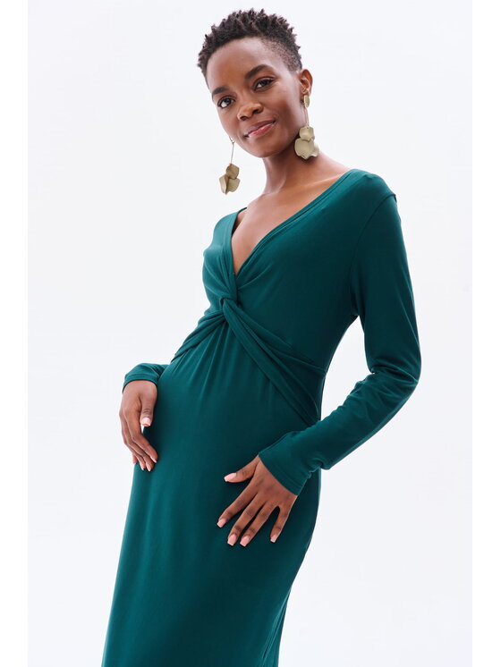 blue shadow blue shadow Sukienka codzienna Casy Zielony Regular Fit