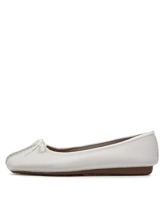 Clarks Clarks Baleríny Freckle Ice 203544554 Bílá