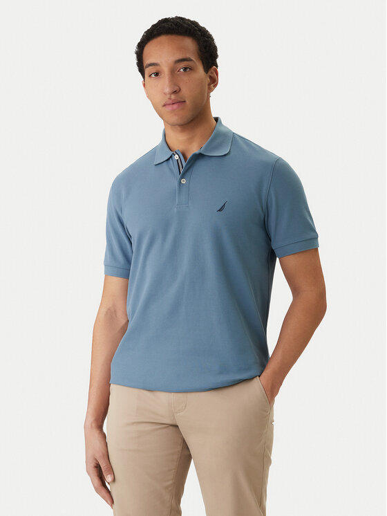 Nautica Nautica Tricou polo Cabin NCCR0110 Albastru Classic Fit