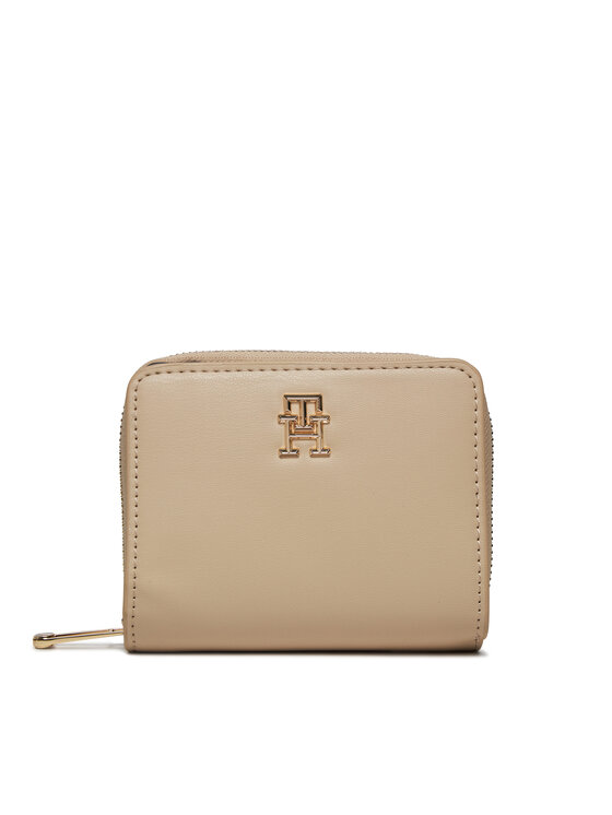 Tommy Hilfiger Majhna ženska Denarnica Iconic Tommy Med Za AW0AW15748 Bela