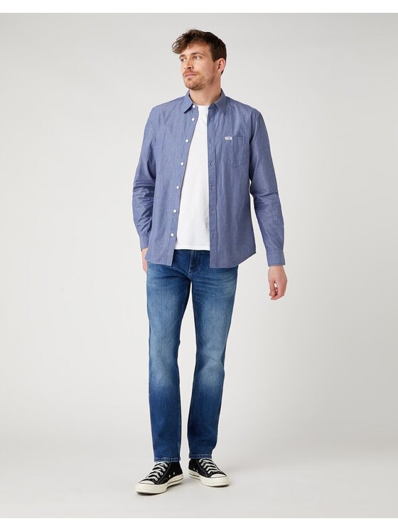 Wrangler Wrangler Jeans GREENSBORO Blu Straight Fit