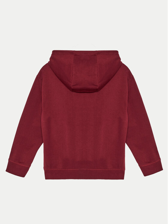Guess Guess Μπλούζα L4RQ23 KAD74 Μπορντό Regular Fit