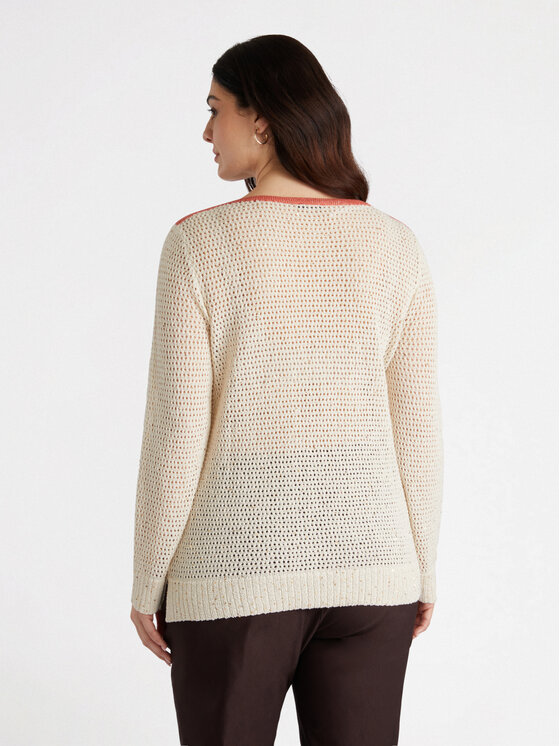 Fiorella Rubino Fiorella Rubino Cardigan M515L007884N002 Écru Regular Fit