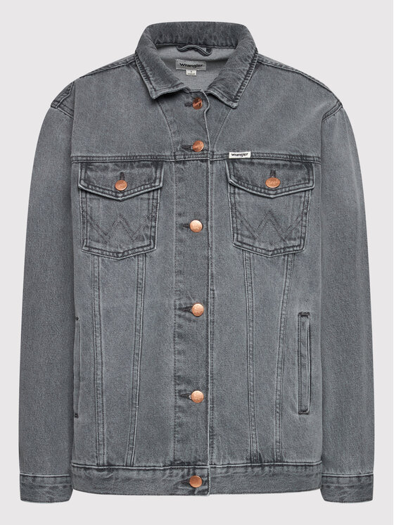 Wrangler Wrangler Giacca di jeans Heritage W4364442V 112146050 Grigio Relaxed Fit