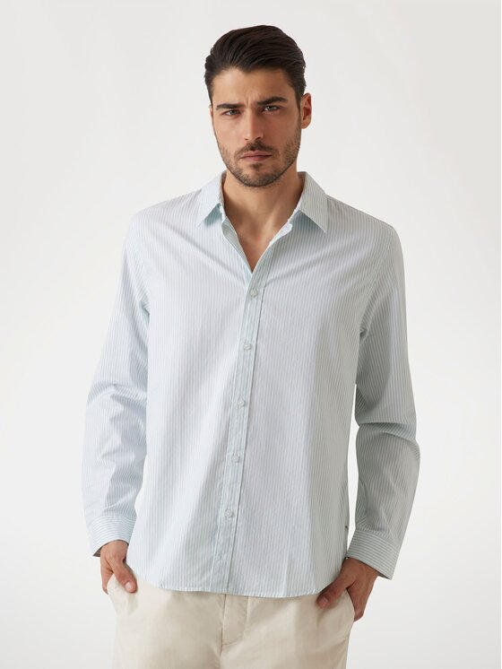 Guess Guess Košile 174399 Modrá Classic Fit