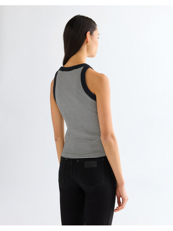 Wrangler Wrangler T-Shirt RINGER TANK Kolorowy Slim Fit