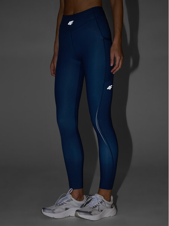 4F 4F Legginsy 4FWAW26TFTIF474-31S Granatowy Active Fit
