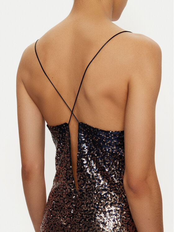 ONLY ONLY Sukienka koktajlowa Lola 15334031 Brązowy Regular Fit