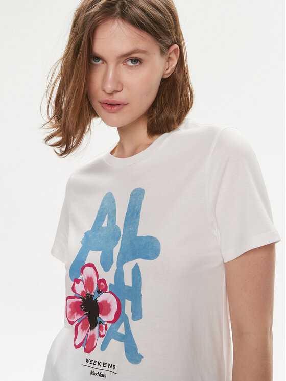 Weekend Max Mara Weekend Max Mara Tričko Yen 2415971052 Biela Regular Fit