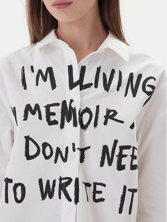 Karl Lagerfeld Jeans Karl Lagerfeld Jeans Πουκάμισο A4W11006 Λευκό Regular Fit